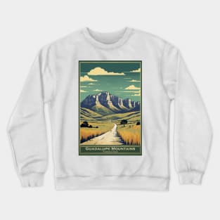 Guadalupe Mountains National Park Travel Poster Crewneck Sweatshirt